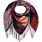 Biju Dámský hřejivý šátek červené květy 7200801-2 – Zboží Dáma