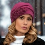 Krumlovanka dámská zimní čepice W-0256/478 lila – Hledejceny.cz