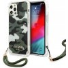 Pouzdro a kryt na mobilní telefon Apple Pouzdro Guess iPhone 12 Pro Max khaki Camo Collection