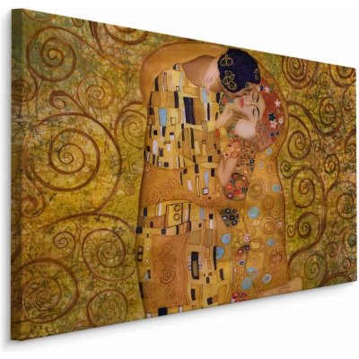 MyBestHome BOX Plátno Gustav Klimt The Kiss Reproduction Varianta: 30x20 – Zboží Mobilmania