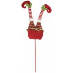 Clayre & Eef Veliký vánoční zápich nohy skřítek Elf - 20*8*82 cm - Clayre & Eef – Hledejceny.cz