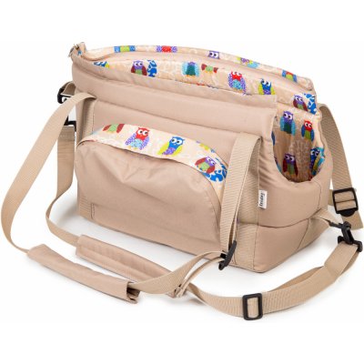 Iridog Přepravní taška na psa CARRIE no.6 se sovičkami 34 x 26 x 50 cm – Zboží Dáma