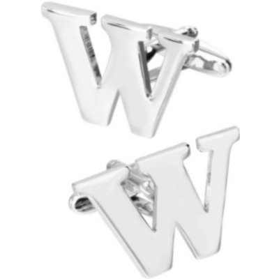 Knoflickarna.CZ manžetové knoflíčky písmeno W – Zboží Dáma