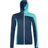 Dámská mikina Ortovox dámská mikina Fleece Light Grid Hooded Jacket Women's Deep Ocean