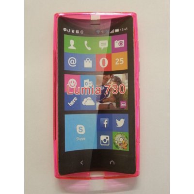 Pouzdro ForCell Lux S Nokia Lumia 730/735 růžové