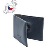 FIXED Tiny Wallet for AirTag kožená peněženka z pravé hovězí kůže modrá FIXWAT-STN2-BL – Sleviste.cz