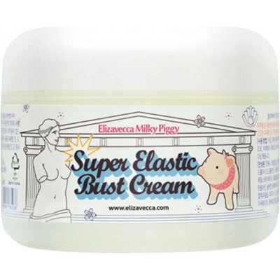 Elizavecca - Milky Piggy Super Elastic Bust Cream 100 ml zpevňující veganský krém na poprsí pro pevnost a hydrataci pokožky – Zboží Dáma
