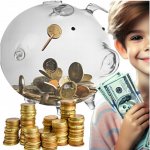 POKLADNIČKA PRASÁTKO DEKORATIVNÍ SKLENĚNÁ VELKÁ – Zboží Dáma