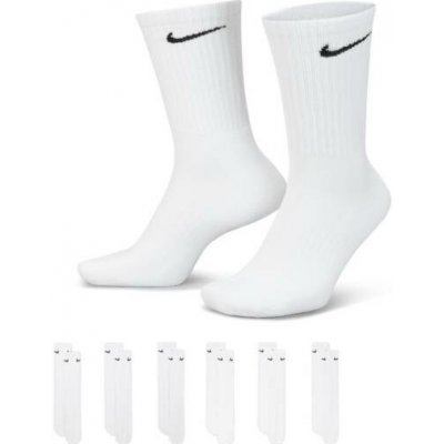 Nike EVERYDAY CUSHIONED CREW 6 PAIRS bílé – Zboží Mobilmania