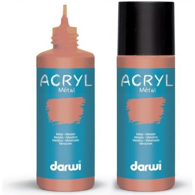 Darwi Acryl Opak akrylová barva 80 ml metalická měděná – Zboží Mobilmania