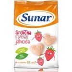 Sunar Snack jahodová srdíčka 50 g – Zbozi.Blesk.cz