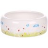 Miska pro hlodavce Flamingo miska pro hlodavce KIKI CERAMIC ROUND L 16 x 16 x 5,5 cm 700 ml