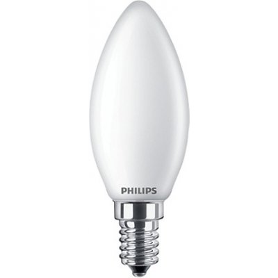 Philips Classic Filament LED žárovka svíčka matná 6.5-60W E14 840 B35 FR G ND 806Lm – Hledejceny.cz