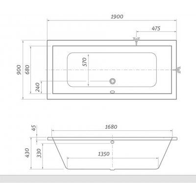 Roth KUBIC 190 x 90 cm 9390000