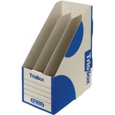Stojan archivační Emba Triobox 30x22x13 cm, modrý – Zboží Mobilmania