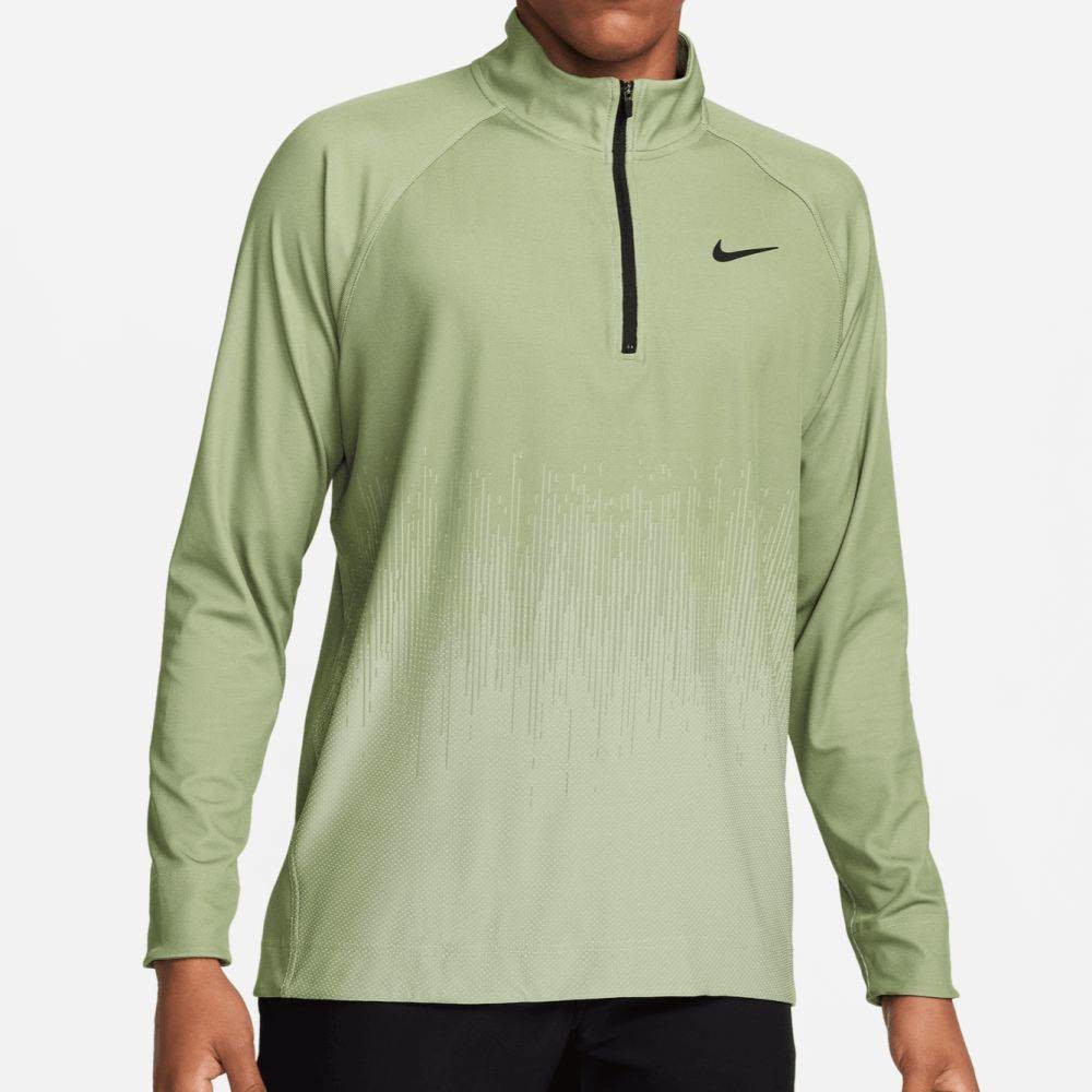 Nike Golf Tour Dri-Fit ADV s 1/2 zipem oil green/hndew/bl