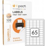 T-Pack ETA03802101 Samolepící etikety 38 x 21 mm 65 ks na A4 100 listů