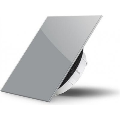Air Design Glass Air Design čtvercový 9006 Grey Metal 100 mm – Hledejceny.cz
