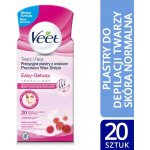 Veet voskové pásky s proužkem na obličej pro ciltivou pleť 20 ks – Zboží Dáma