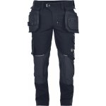 Canis CXS kalhoty AKRON softshell černé s HV žluto/oranžovými doplňky – Zboží Mobilmania