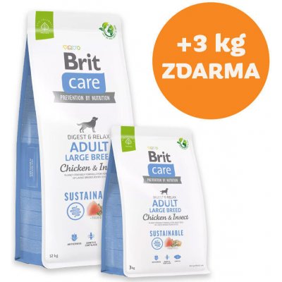 Brit Care Dog Sustainable Adult Large Breed 15 kg – Zboží Mobilmania