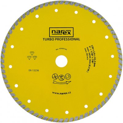 Diamantový kotouč Narex TURBO PROFESSIONAL 230 mm – Zboží Mobilmania
