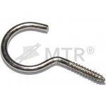 MTR Hák s vrutem nerezový Varianta: Hák s vrutem nerezový 40x3,0mm nerez A2 – Zboží Mobilmania