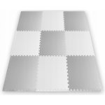 Ricokids Pěnová podložka puzzle bílá a šedá 60 x 60 cm 9 ks. – Zboží Dáma