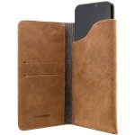 FIXED Kožené pouzdro Pocket Book pro Apple iPhone X/XS/11 Pro, hnědé FIXPOB-230-BRW – Hledejceny.cz