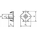Matice narážecí se zoubky M 6 x 12 ZB - Balení 500 ks – Hledejceny.cz