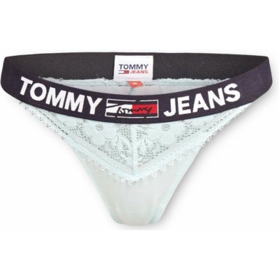 Tommy Jeans Ženy Kalhotky Tanga Mint UW0UW03950 Zelená – Zboží Mobilmania