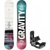Snowboard set Gravity Fairy junior + vázání Croxer 22/23
