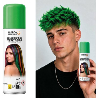 Guirca barevný sprej na vlasy zelená 125 ml – Hledejceny.cz