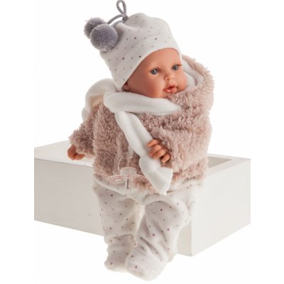 Antonio Juan Realistická panenka miminko holčička Kika v zimním oblečku – Zboží Mobilmania