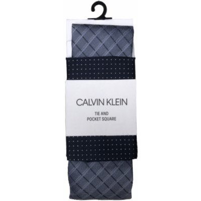 Calvin Klein pánská kravata a kapesníček K2THM504455 modrá