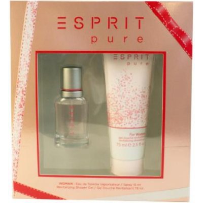 Esprit Pure For Women EDT 15 ml + sprchový gel 75 ml dárková sada – Hledejceny.cz