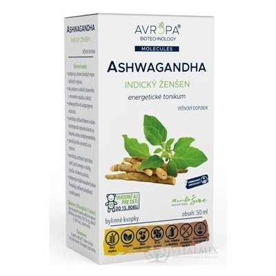 AVROPA Ashwagandha bylinné kapky 50 ml – Hledejceny.cz
