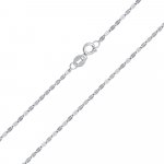 SILVEGO Zlatý řetízek coffee bean z bílého zlata FNN1477NGW – Sleviste.cz