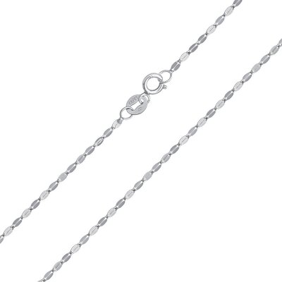 SILVEGO Zlatý řetízek coffee bean z bílého zlata FNN1477NGW – Sleviste.cz