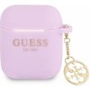 Pouzdro na sluchátka Guess 4G Charm Silikonové Pouzdro pro Airpods 1/2 GUA2LSC4EU