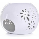 Dedra Keramická aroma lampa s krajkovým dekorem lesklá bílá – Zbozi.Blesk.cz