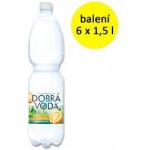 Dobrá voda ochucená pomeranč jemně perlivá 6 x 1,5 l – Zbozi.Blesk.cz