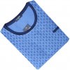 Pánské pyžamo C lemon NN11 pánská noční košile s dlouhým rukávem modrá
