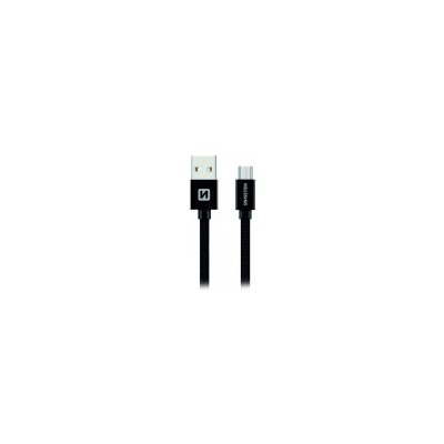 Swissten kabel TextilemICRO USB 3,0m, černá – Zboží Mobilmania