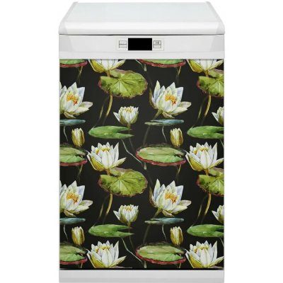 Magnet na myčku dekorativní Lotosové květiny 45x70 cm – Hledejceny.cz