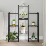 HangarStore Stojan na rostliny 343123 černý železo – Zboží Dáma