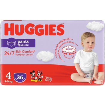 HUGGIES Pants Jumbo 4 9-14 kg 36 ks