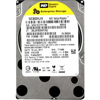 WD Velociraptor 300GB, SATA/600, NCQ, 32MB, WD3000HLHX