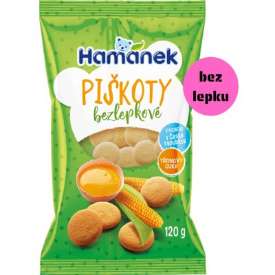 Hamánek Bezlepkové piškoty 120 g – Hledejceny.cz