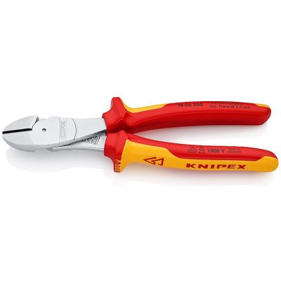 Knipex Silové boční štípací kleště chromované 200 mm - 7406200 – Zbozi.Blesk.cz